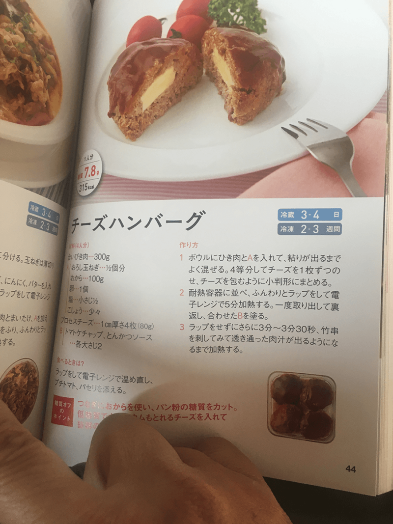 レシピ本—チーズハンバーグ